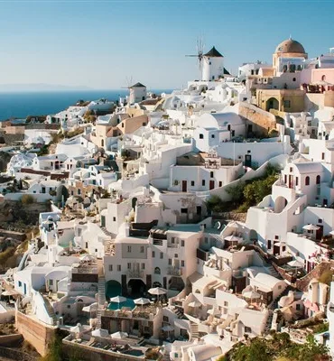 What is Santorini known for